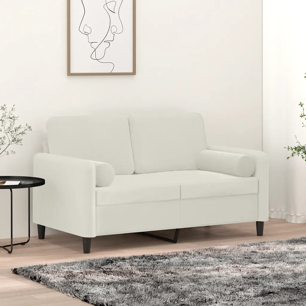 Cuscini Decorativi 2 pz Crema ?15x50 cm in Velluto CFW3536310
