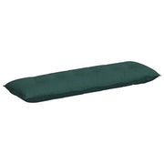 Cuscino per Schiena | Cuscino dorsale Verde Scuro 160 x 19 x 50 cm Tessuto