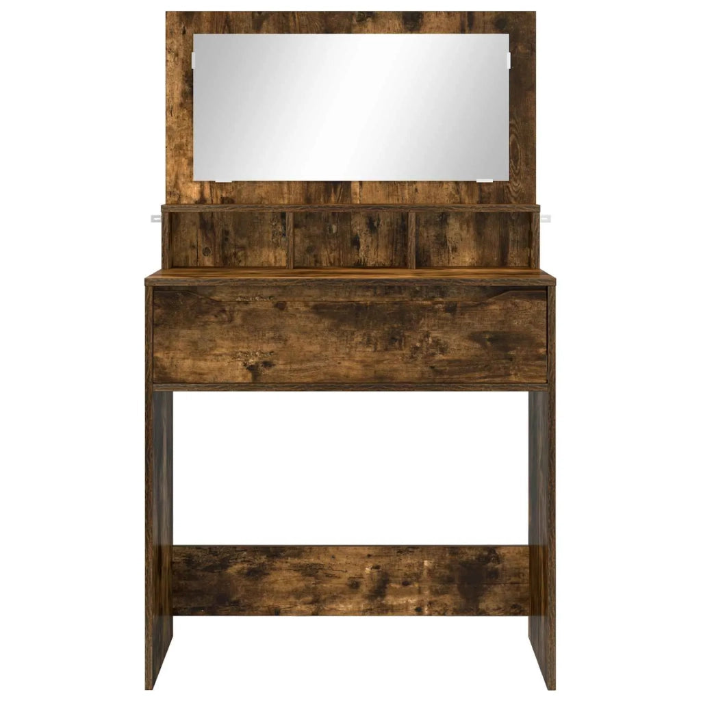Tavoli da Trucco per Camera da Letto con cassetto Rovere fumé 888982