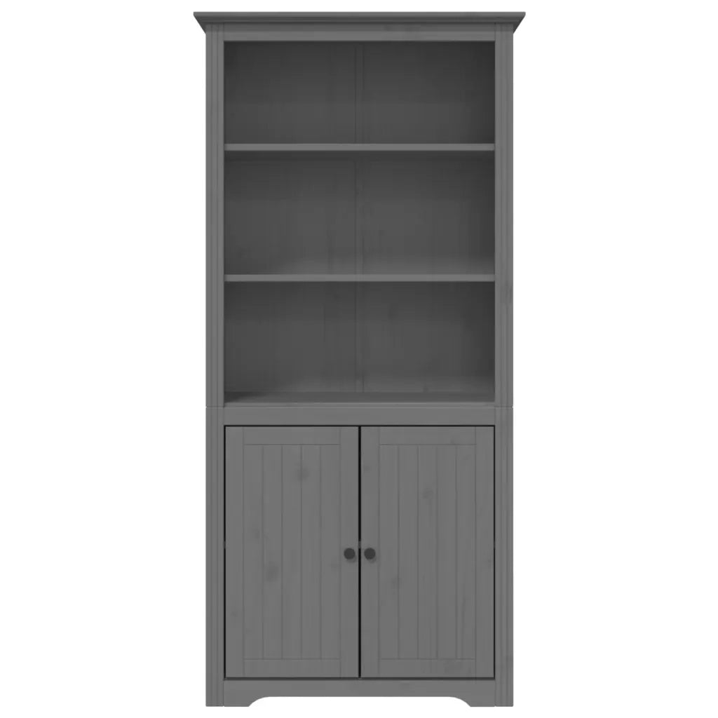Libreria BODO 80x40x172 cm in Legno Massello di Pino Grigiocod mxl 126212