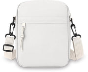 Borsa da spalla per uomo, piccola borsa messaggero con chiusura a righello e cinturino regolabile, borsa in nylon e Oxford da body con cerniera, borsa da lavoro, viaggio e uso quotidiano