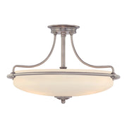 Lampada A Soffitto Contemporanea Griffin Metallo Cromo Lucido 4 Luci E27