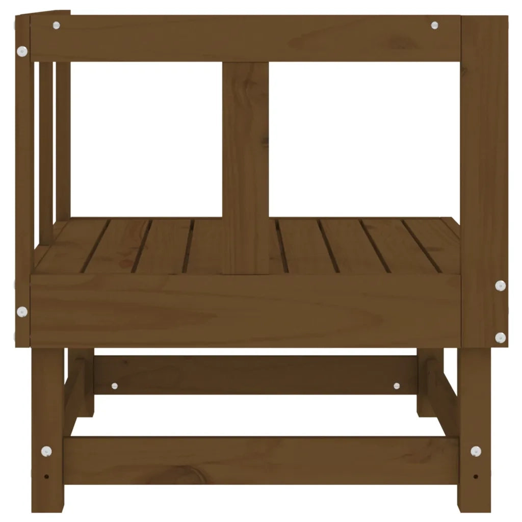 Divani Angolari da Giardino 2pz Ambra in Legno Massello di Pino 825397
