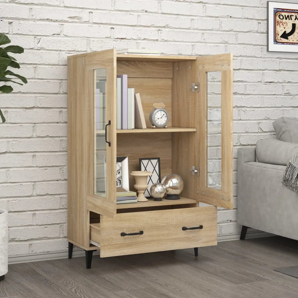 Credenza Rovere Sonoma 70x31x115 cm in Legno Multistrato 812558