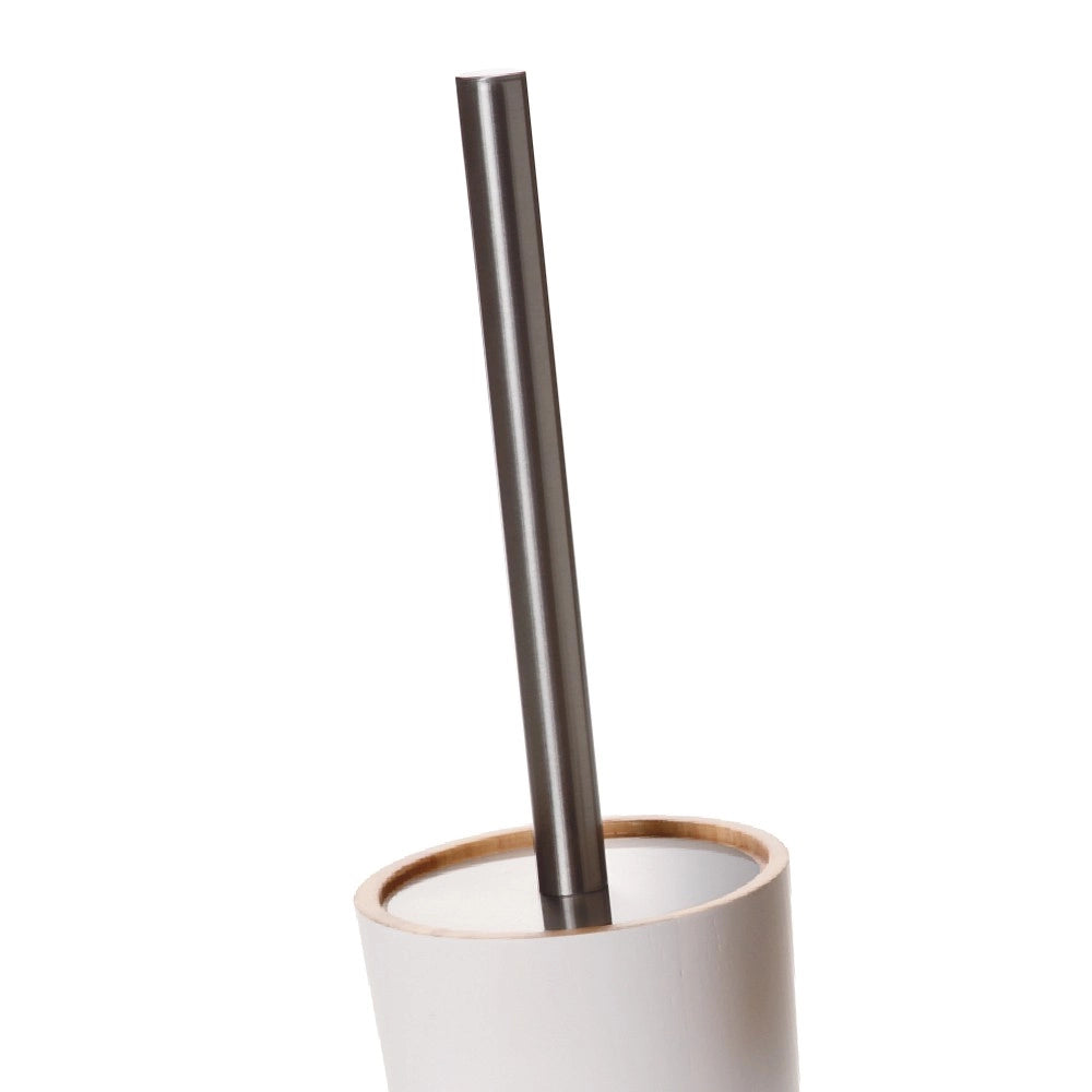 Portascopino legno/bianco - serie wood