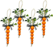 Set di decorazioni di Pasqua in legno da 4 pezzi per bambini - Decorazione di primavera
