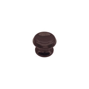 Pomolo fisso per porta SAGUATTI 866/60UB in alluminio marrone lucido