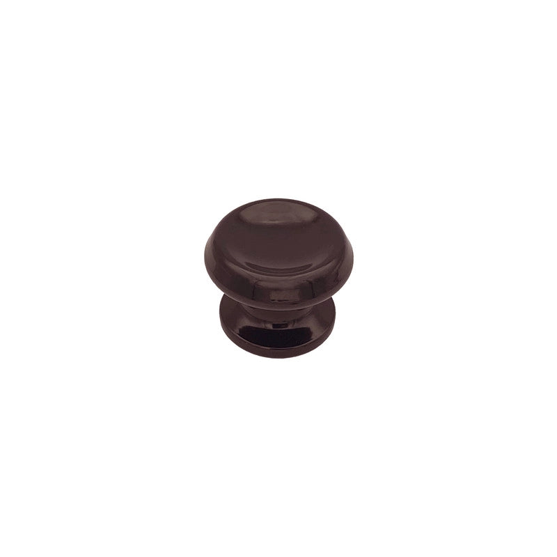 Pomolo fisso per porta SAGUATTI 866/60UB in alluminio marrone lucido
