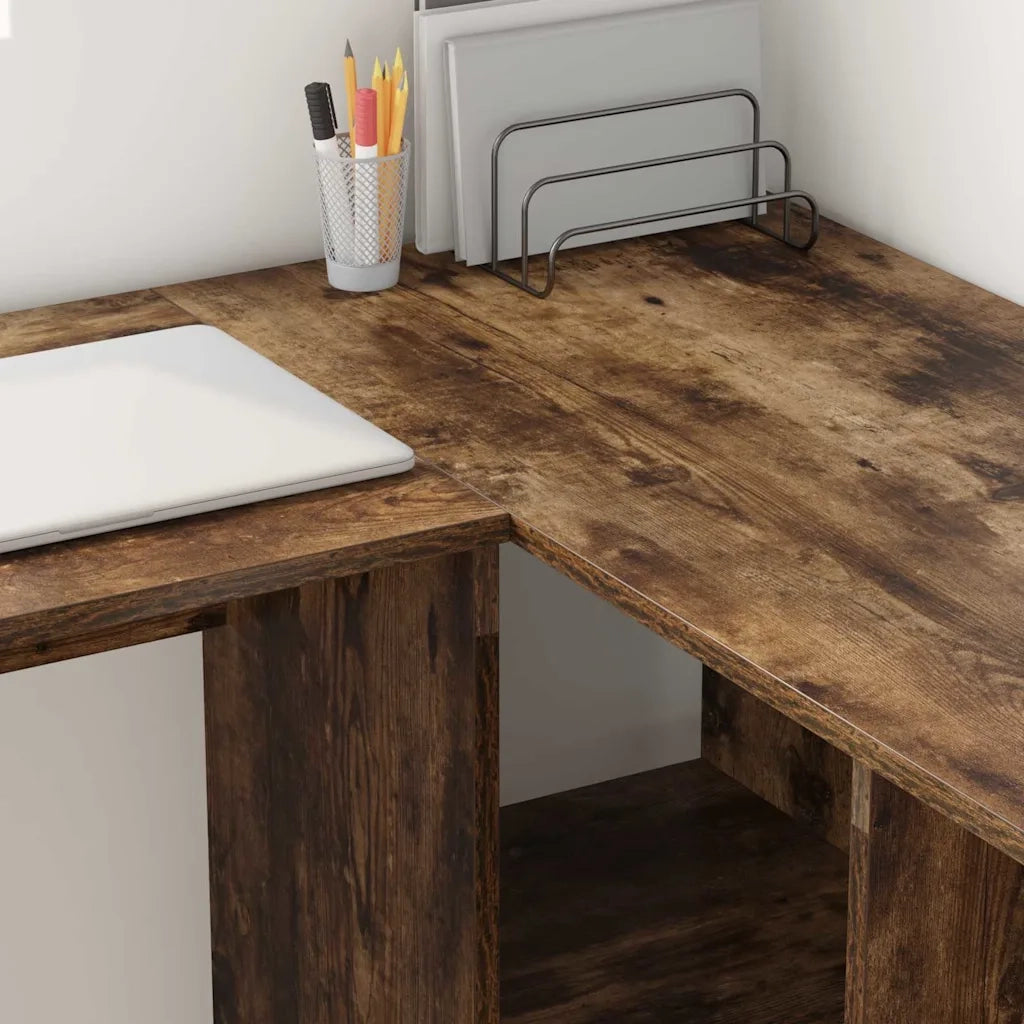 Scrivania Rovere fumé 142 x 102 x 73 cm Legno multistrato 869294