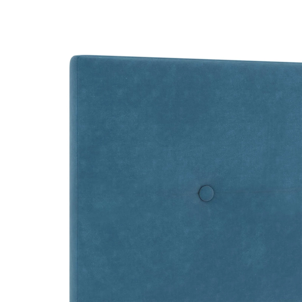 Letto box spring con materasso Blu 120 x 190 cm Velluto 3451641