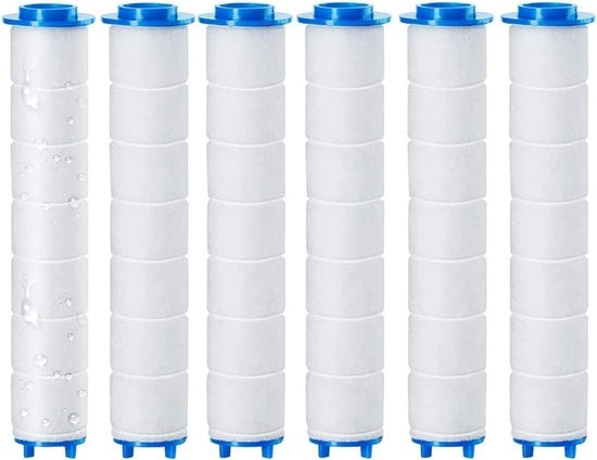 Filtro in cotone per testa doccia a pioggia - 6 pezzi - materiale PP - rimuove residui di cloro