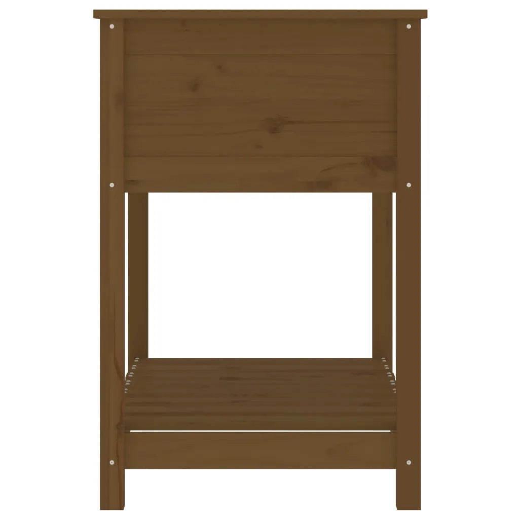 Fioriera | Cassetta per fiori | Vaso con Mensola Ambra 82,5x54x81 cm in Legno Massello Pino