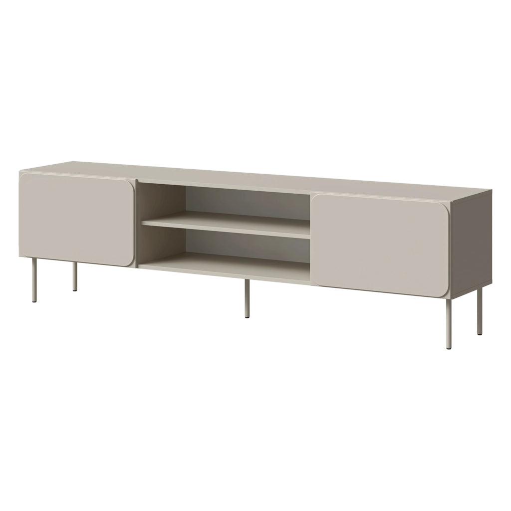Cesara, Mobile Porta tv un Ripiano, 200x42x57h cm Beige