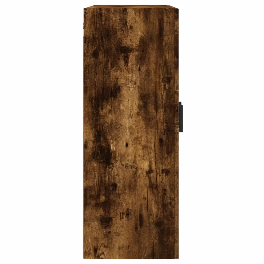 Armadietto a Muro | Mobile a Parete Rovere Fumo 69,5x34x90 cm in Legno Multistrato