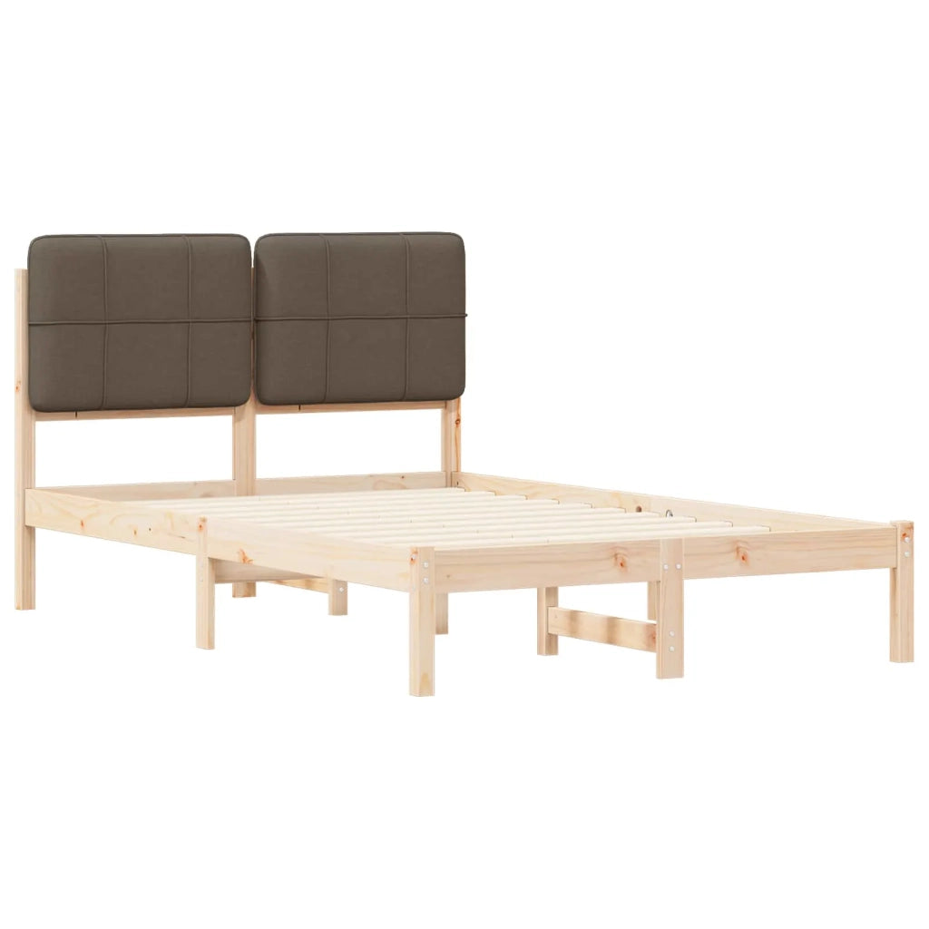 Letto con Testiera Rivestita Talpa 120 x 200 cm Pino massello 877982