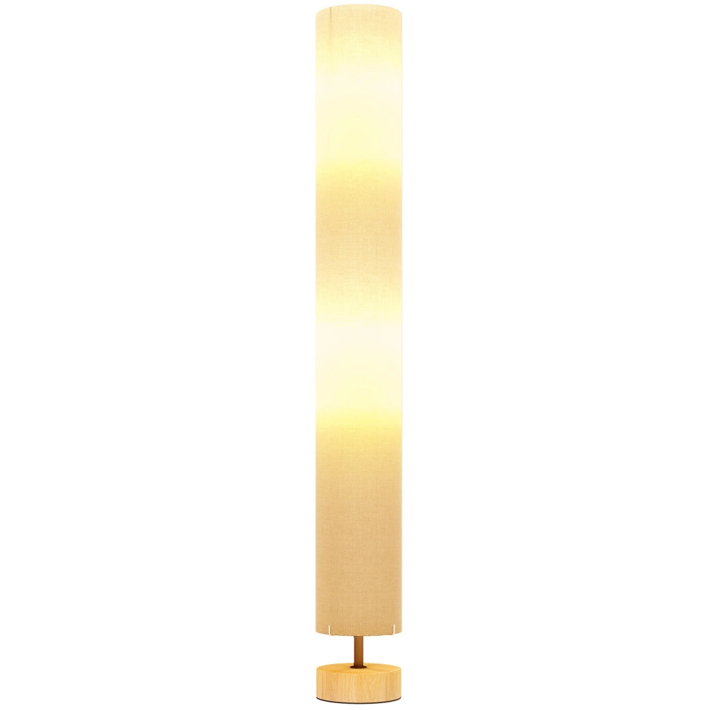 Lampada da terra per soggiorno con paralume in lino ¨C zephmum ¨C 120 cm beige