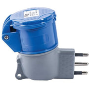 ADATTATORE 16A-PRESA BLU 7300 VB - 2P+T 16A IP44- 2 pezzi