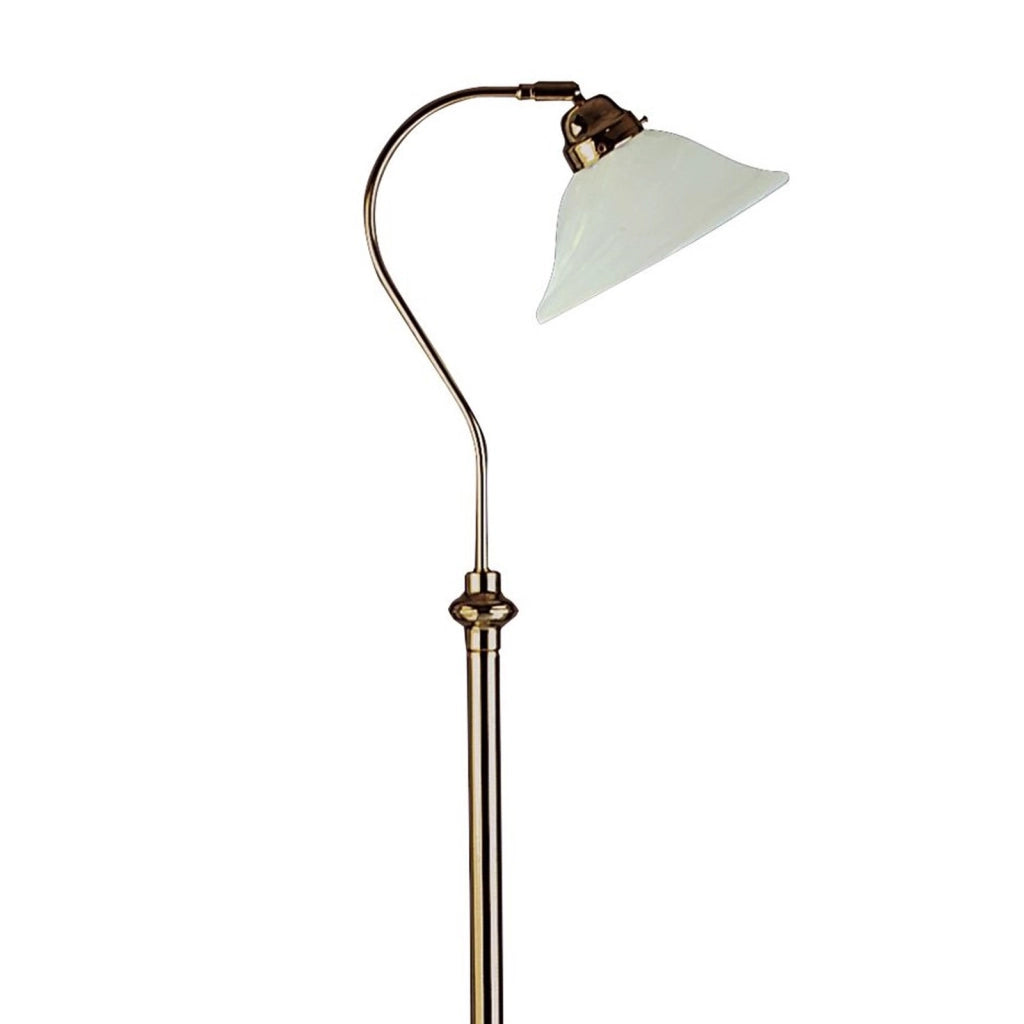 Piantana Classico Adjustable Acciaio Adjustable Vetro 1 Luce E27