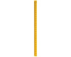 Tavolo bianco magnetico con righello metrico per ufficio, aula e uso domestico - Giallo 29cm