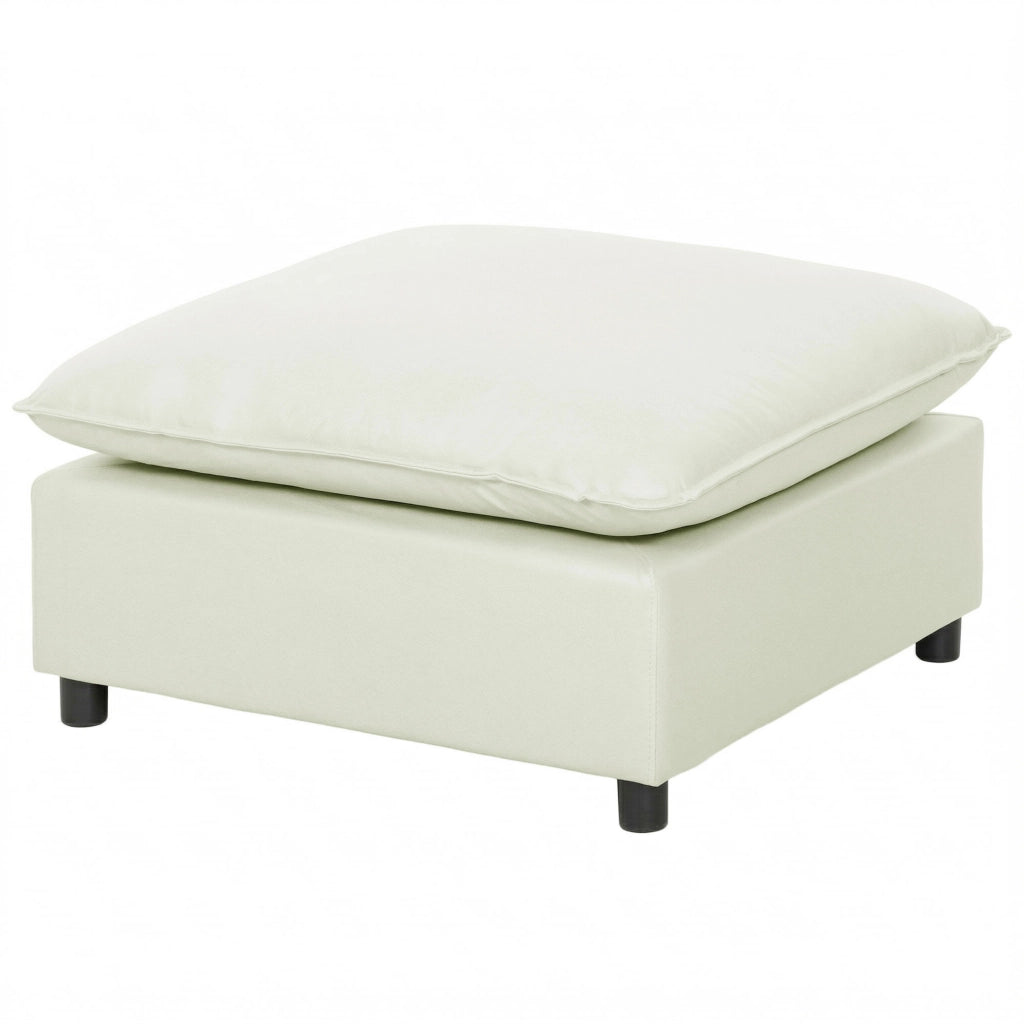 Pouf imbottito ¨C zephmum ¨C crema 75x75x40