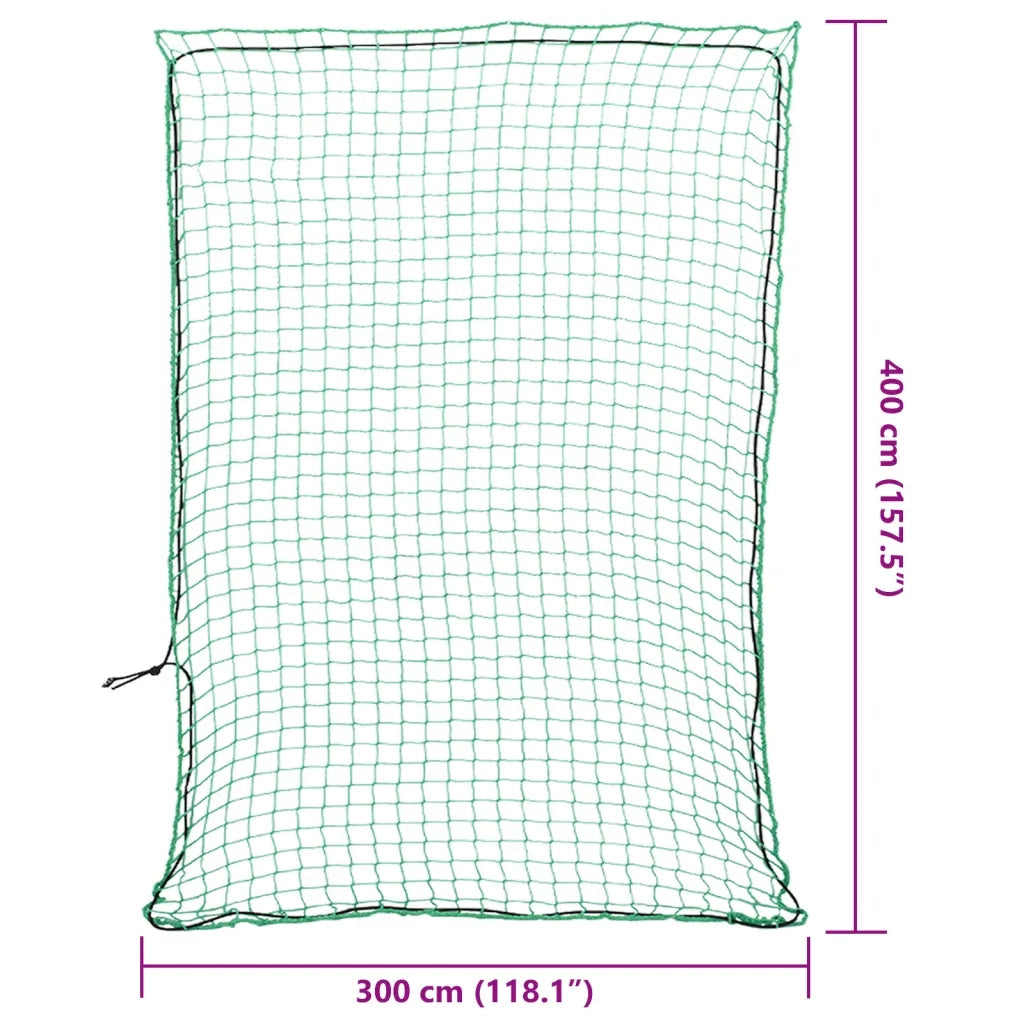 Rete per Rimorchio con Corda Elastica Verde 4x3 m in PP CFW3128843