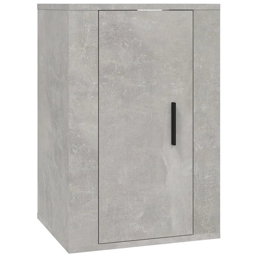 Set di Mobili Porta TV 3 pz Grigio Cemento in Legno Multistrato 3188506