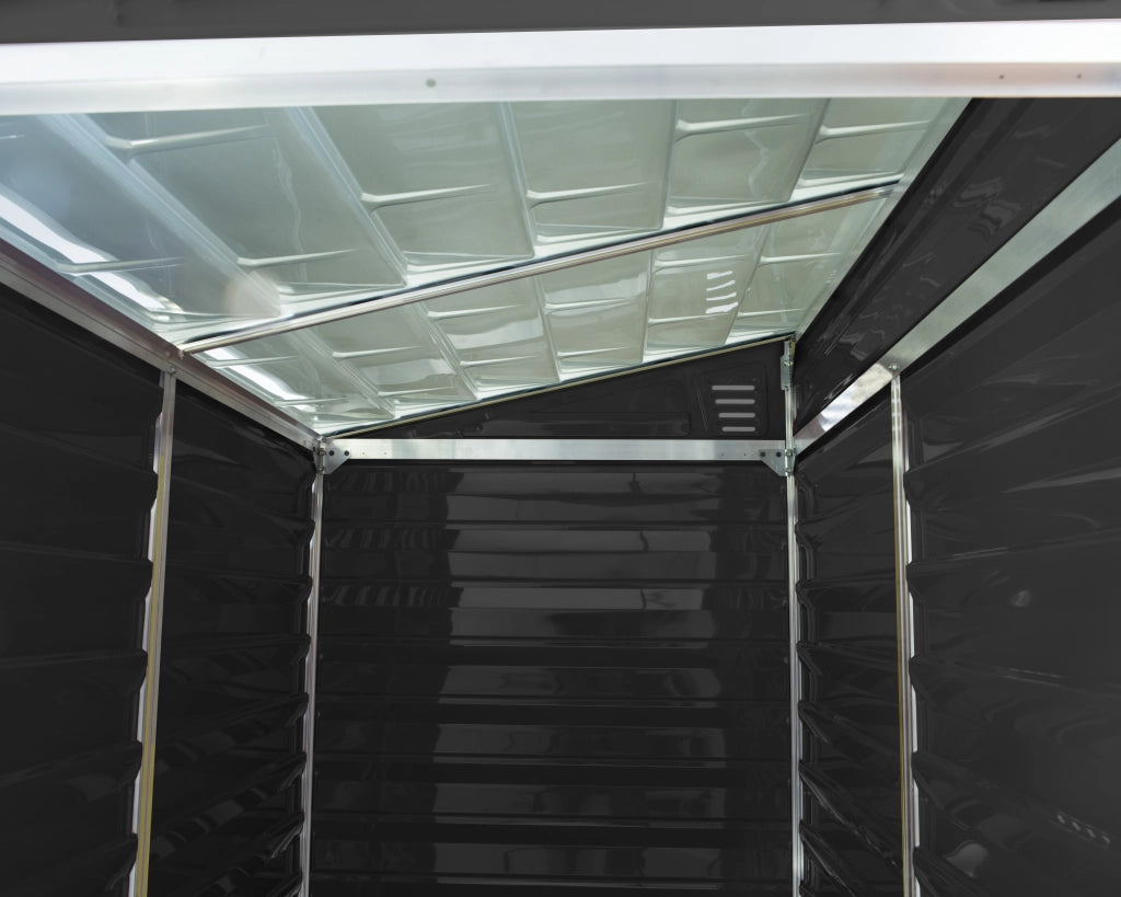 Casetta Da Giardino in Policarbonato Skylight  176X120X203 cm Grigio Scuro
