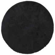 Tappeto del soggiorno | Tappeto Shaggy a Pelo Lungo NAVARRA Nero 200x200 cm poliestere