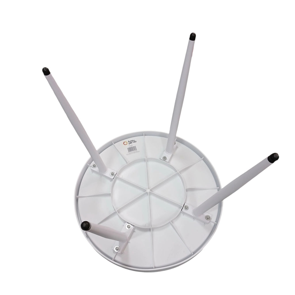 TAVOLO BASSO NEMO D.50XH47CM BIANCO.