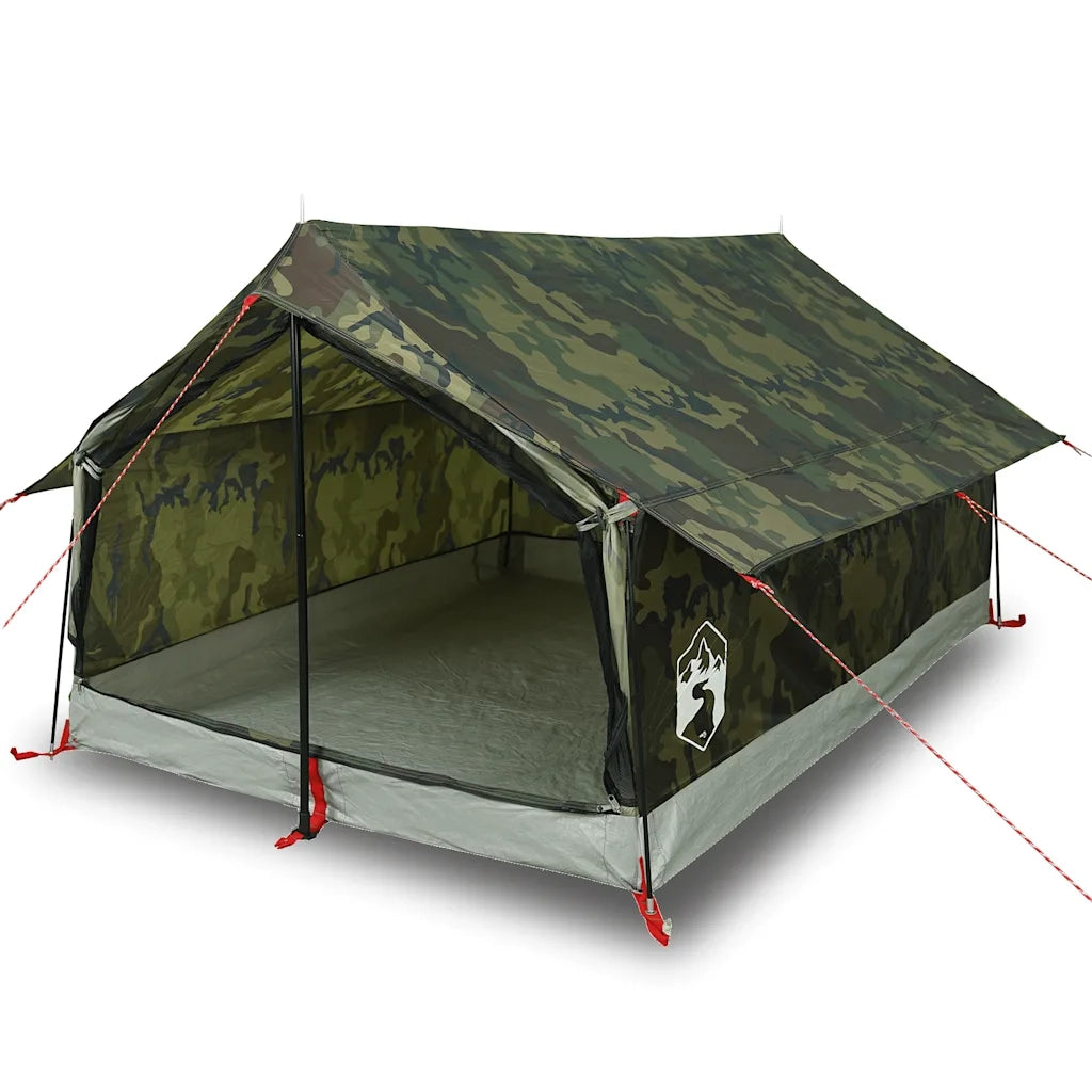 Tenda da Campeggio per 2 Persone-Tenda per Escursionismo Mimetica Impermeabile 398527