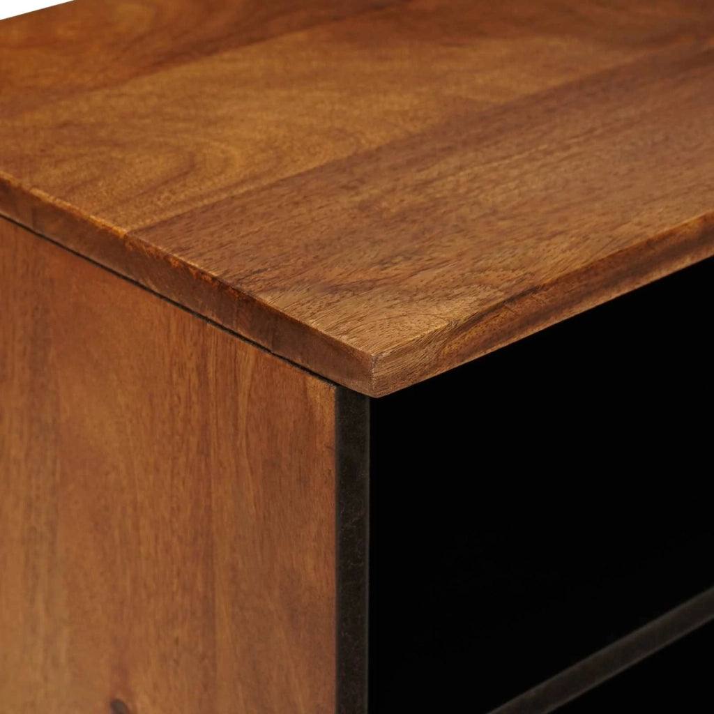 Mobile TV Noce 100 x 33 x 46 cm Legno di mango massello