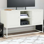 Mobile TV Bianco 100,5x39x60,5 cm in Acciaio