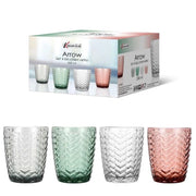 Set 4 Pezzi Bicchieri da Tavola Acqua o Vino Arrow 30 cl