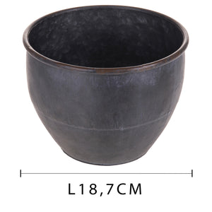 Set 2 Contenitori Decorativo Metallo 18 cm