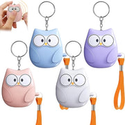Sistema di Allarme Personale con 130 dB, Illuminazione a LED e Chiave da Parete - Autodifesa per Donne, Bambini e Anziani - Stile Uccello - Kit da 4 pezzi