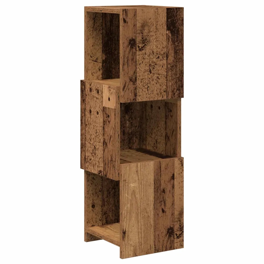 Mobile angolare Legno vecchio 25,5x25x80cm Legno multistrato