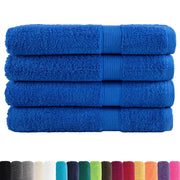 vidaXL Asciugamani per Sauna SOLUND 4 pz Blu 80x200cm 600gsm
