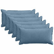 Federa 6 pz HOUTEN Blu 40 x 80 cm corduroy 918182