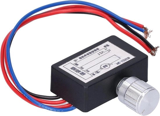 Regolatore di velocità di motori DC elettronico monitor PWM Dimmer per governatore 12V per ventilatori di autotrazione