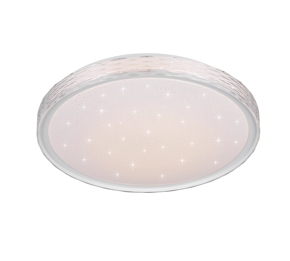 Plafoniera LED cielo stellato, metallo, cristallo, D 40 cm, Varda