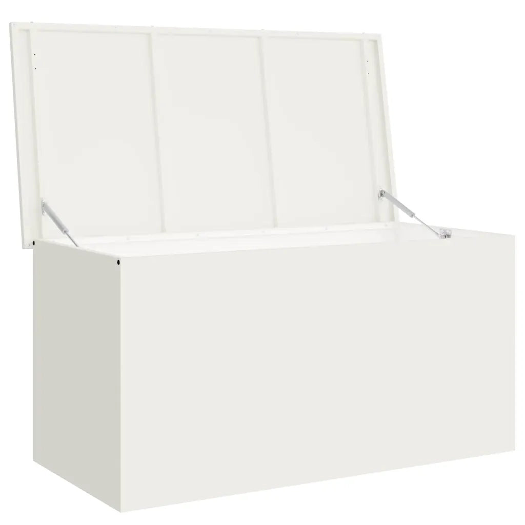 vidaXL Scatola di Stoccaggio Esterno Bianco 100 x 50.5 x 50 cm