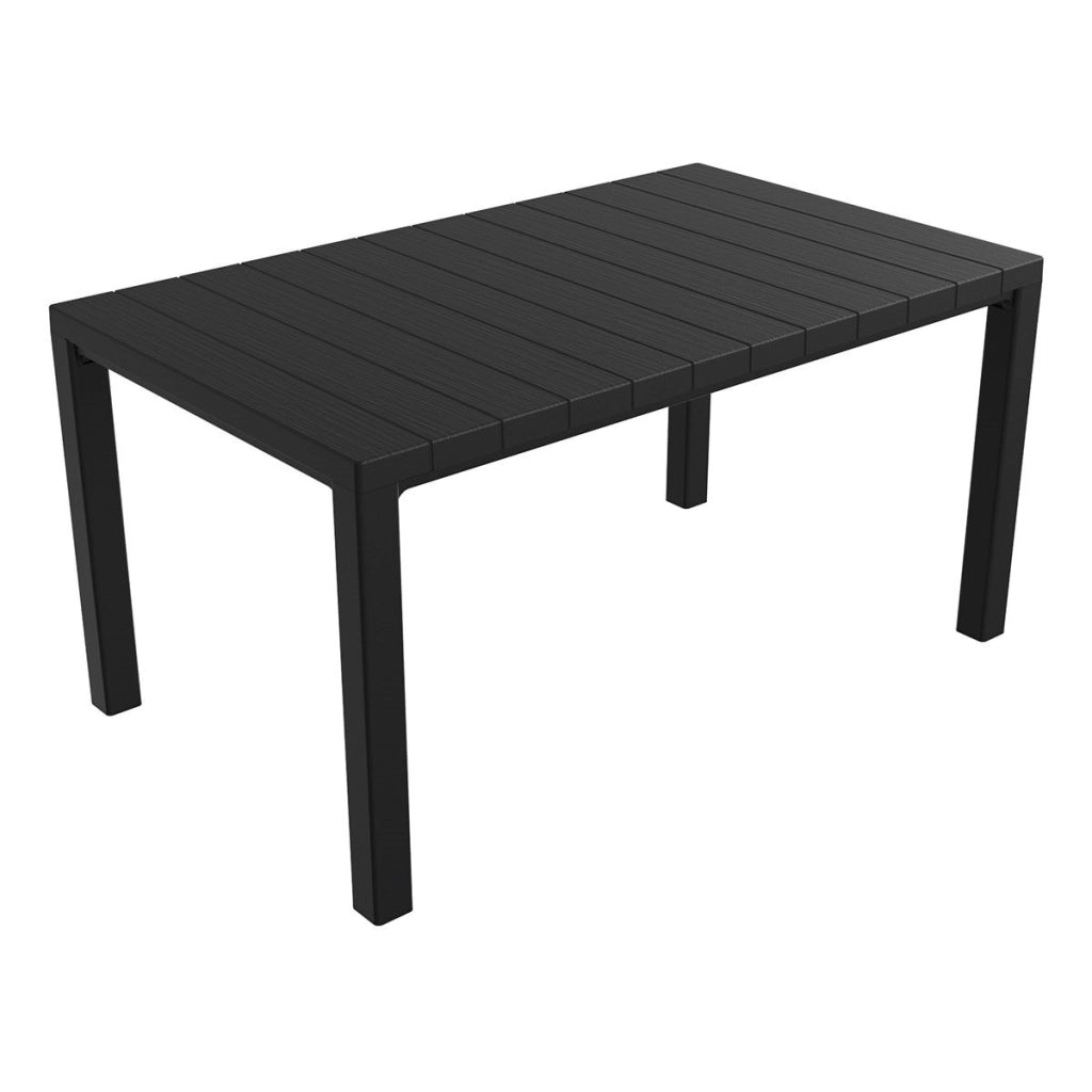 Tavolo da Giardino in Resina Antracite Davide 147 x 88 x 74 cm Toomax