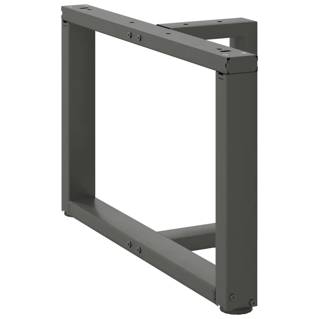 Gambe per Tavolino da CaffÃ¨ a Forma di T 2 pz Antracite 60x25x(42-43) cm Acciaio