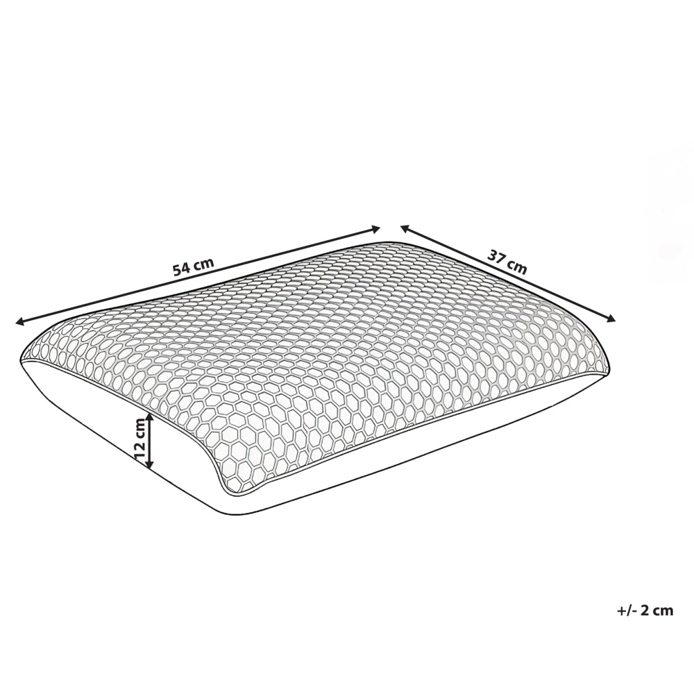 Cuscino letto in memory foam Supporto ergonomico TPE Griglia a nido d'ape rinfrescante 55 x 35 cm Viola