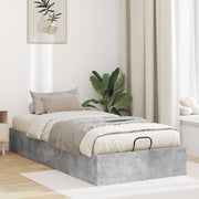 Letto ottomano con archiviazione Grigio Cemento 75,5 x 190 cm 3409304