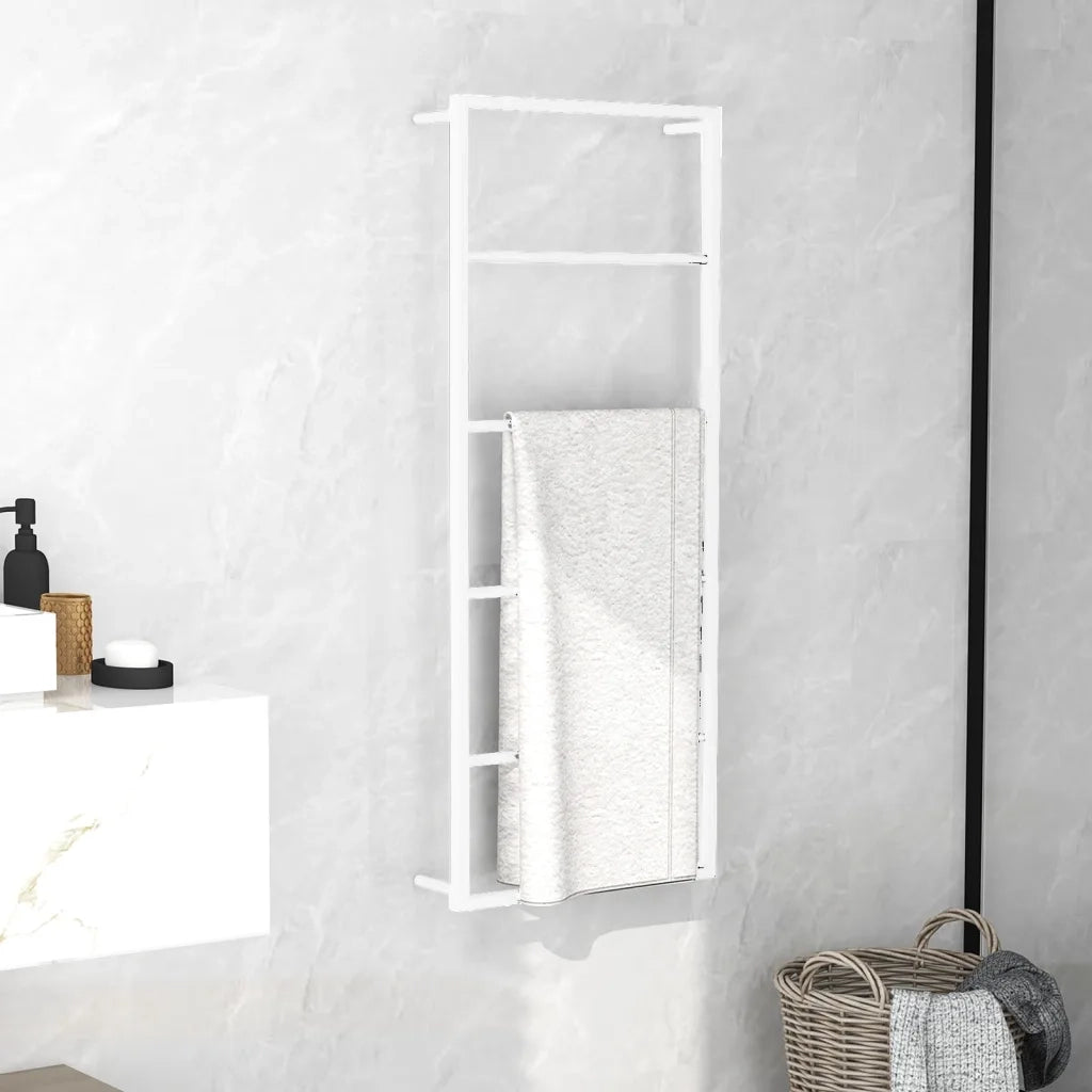 Portasciugamani Bianco 45x10x115 cm Acciaio 336119
