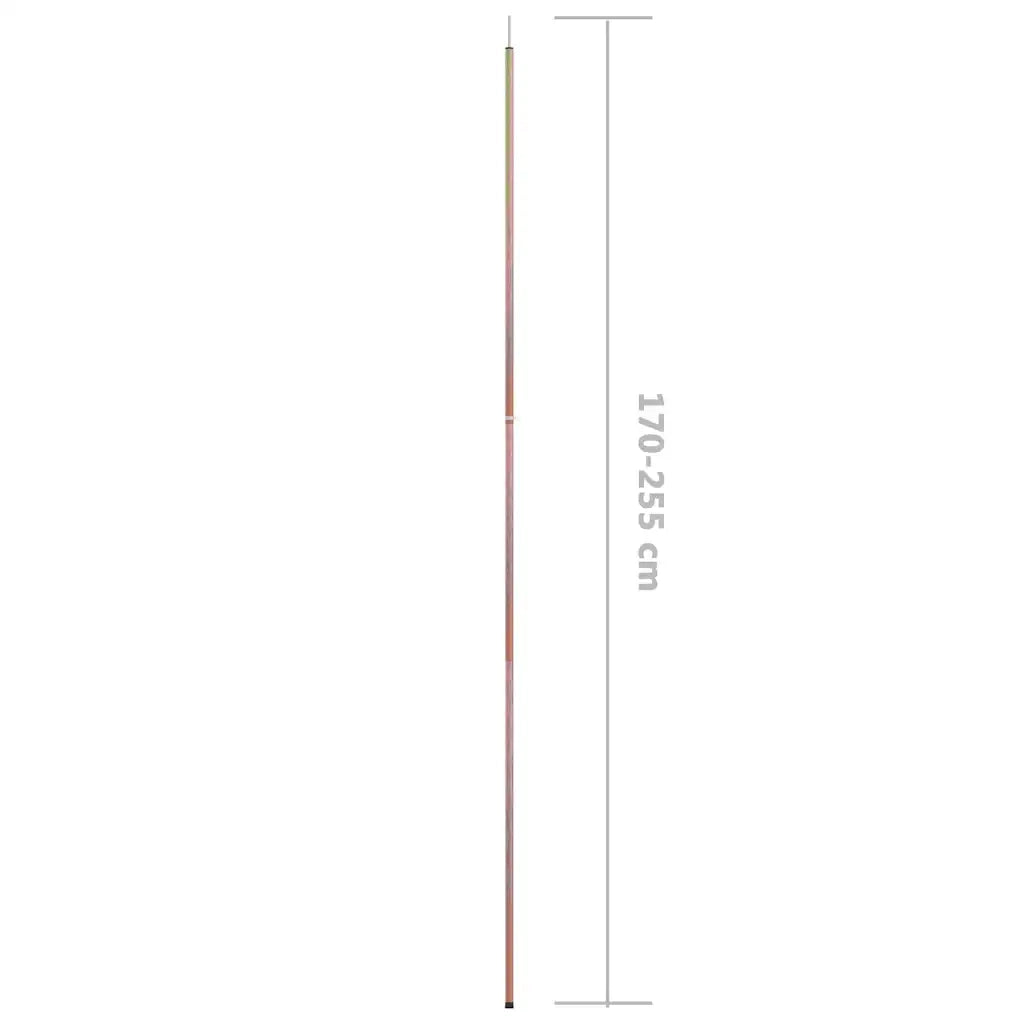 Aste Telescopiche per Tende 170-255cm 2pz in Acciaio Zincato cod mxl 77076
