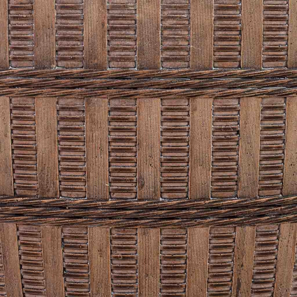 Fioriera in fibra di vetro marrone 41x41x41 cm
