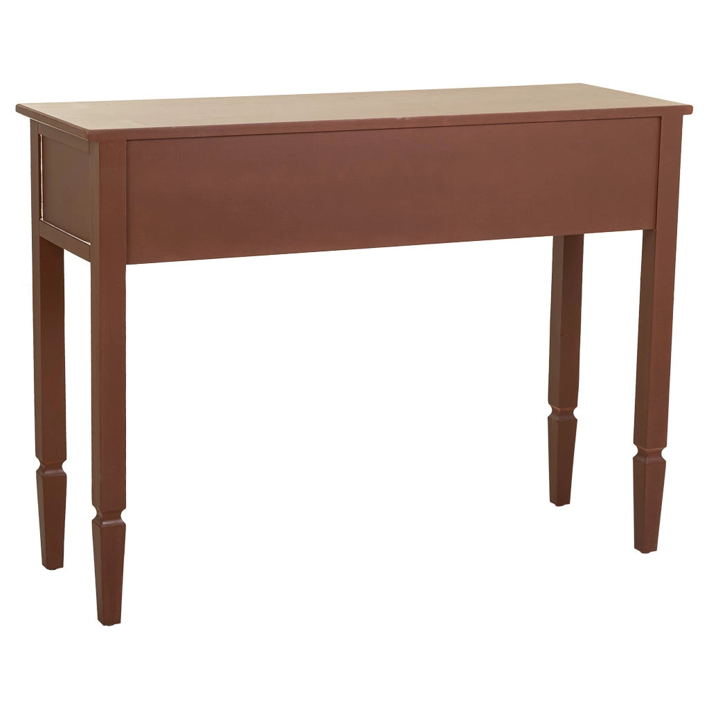 Mobile da ingresso in legno marrone 112x38x82h