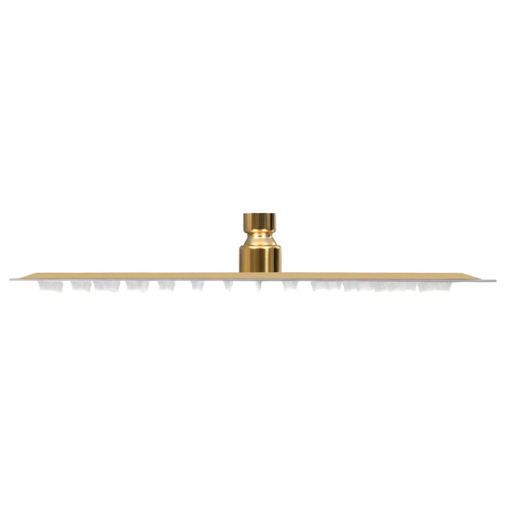 Soffione doccia a pioggia soffione doccia accessorio per il bagno acciaio inox 30 x 30 cm quadrato oro 02_0002092